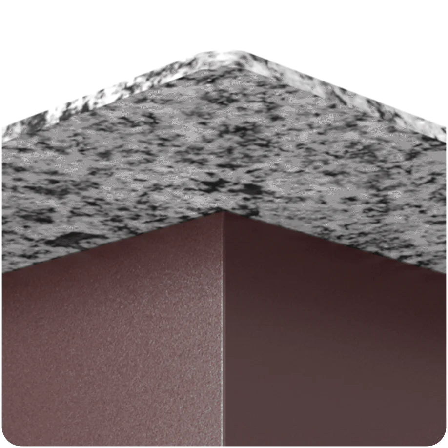 Squared Countertop Corner Overhang Support